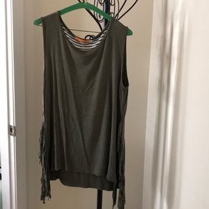 ONE A Tank w/ FRINGE Sides